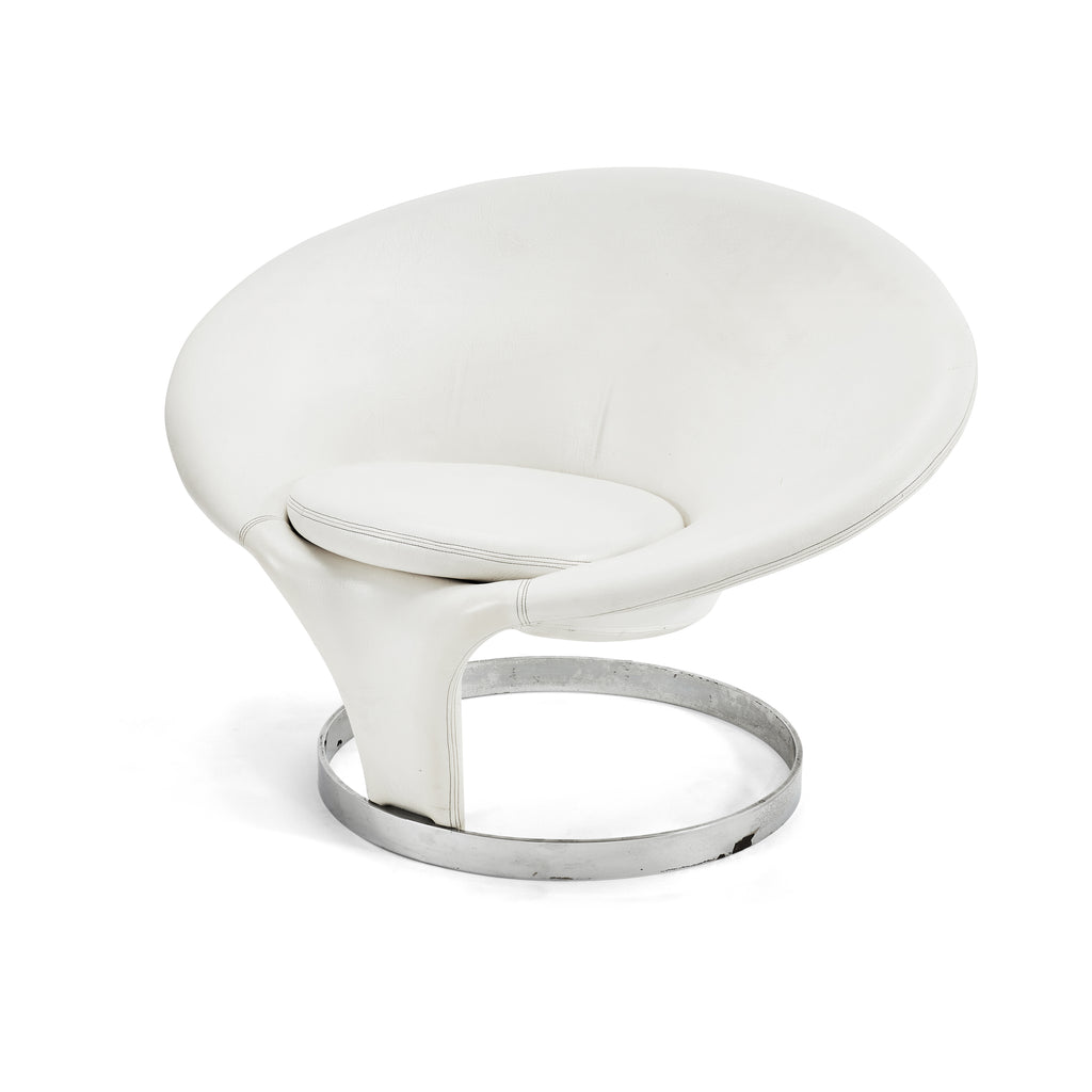 White Halo Ring Chair