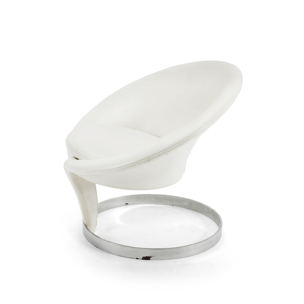 White Halo Ring Chair