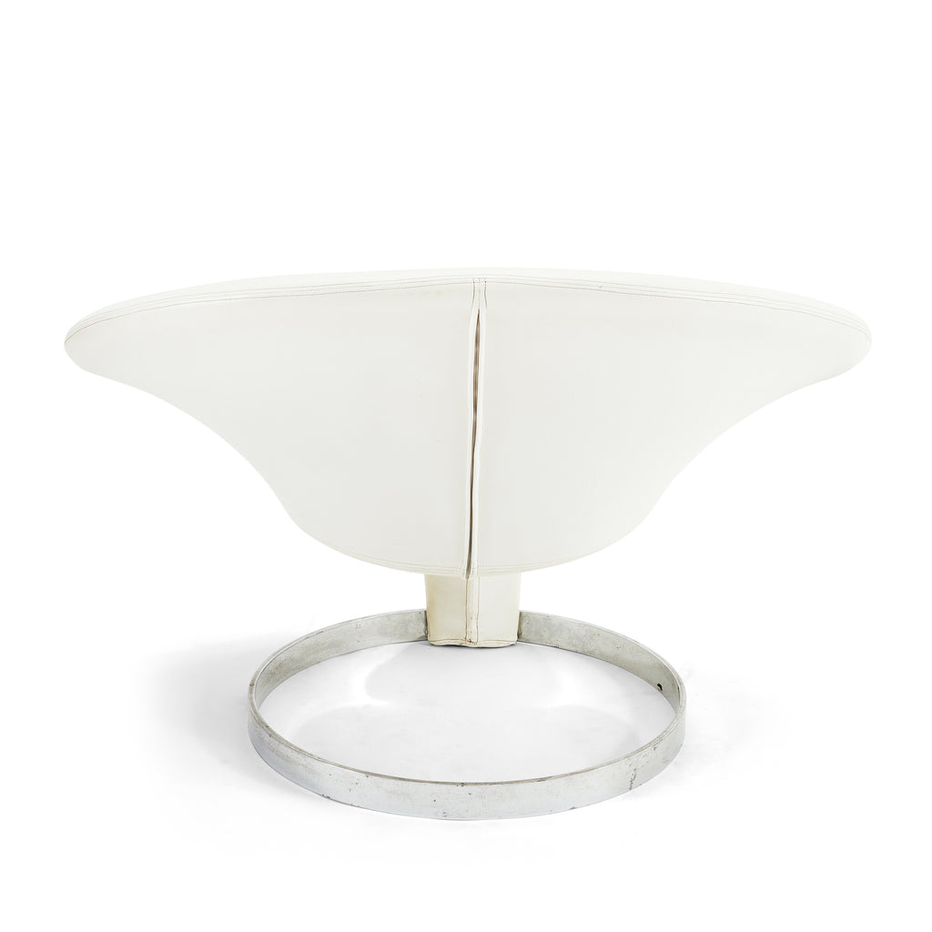 White Halo Ring Chair