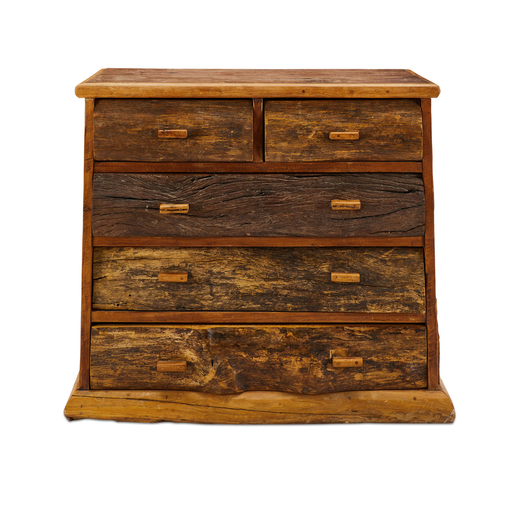 Rustic Wood Log Dresser