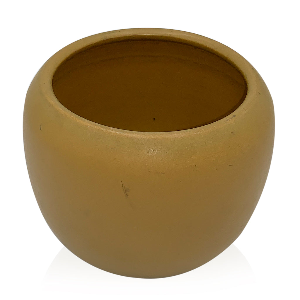 Mustard Yellow Case Study Small Desktop Drum Planter