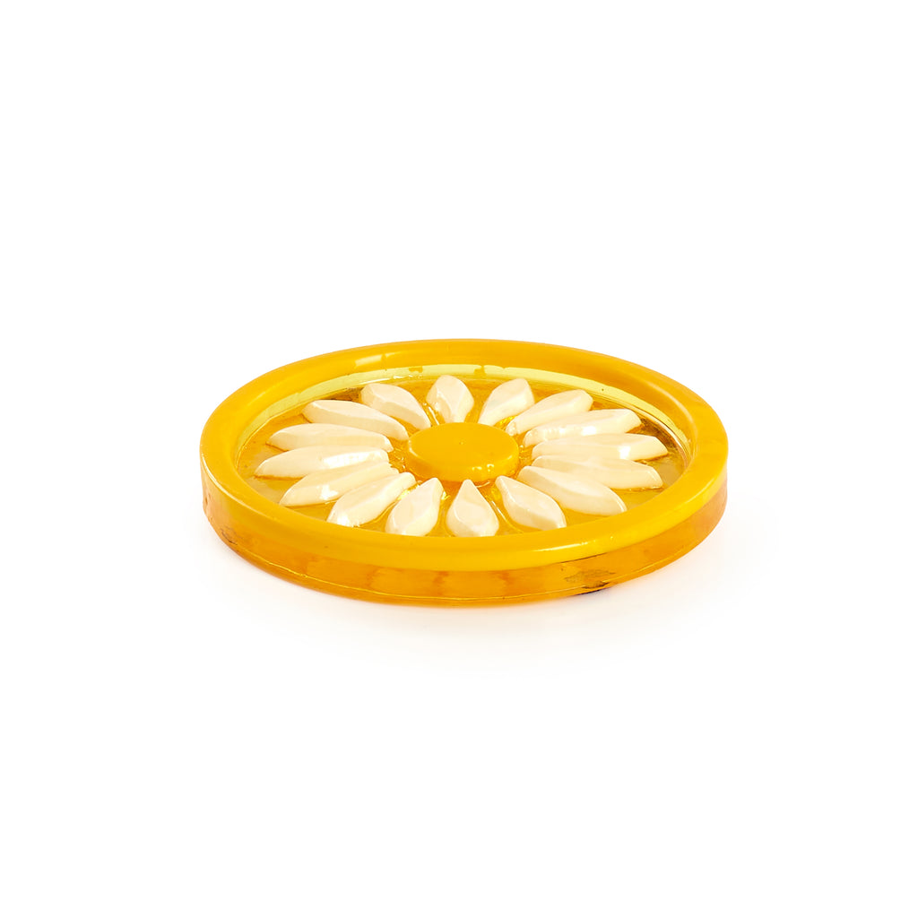 Yellow Flower Coasters