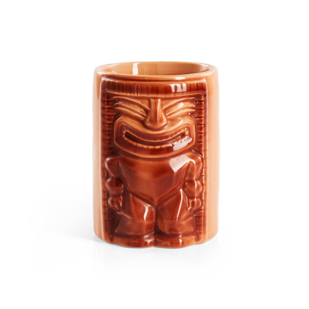 Brown Tiki Man Ceramic Mug