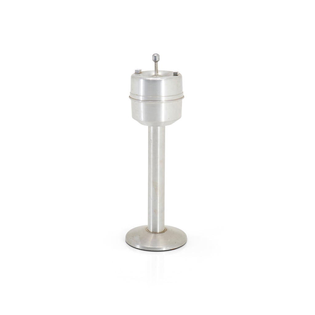Silver Standing Ashtray with Lid