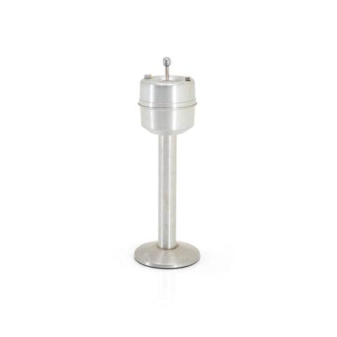 Silver Standing Ashtray with Lid