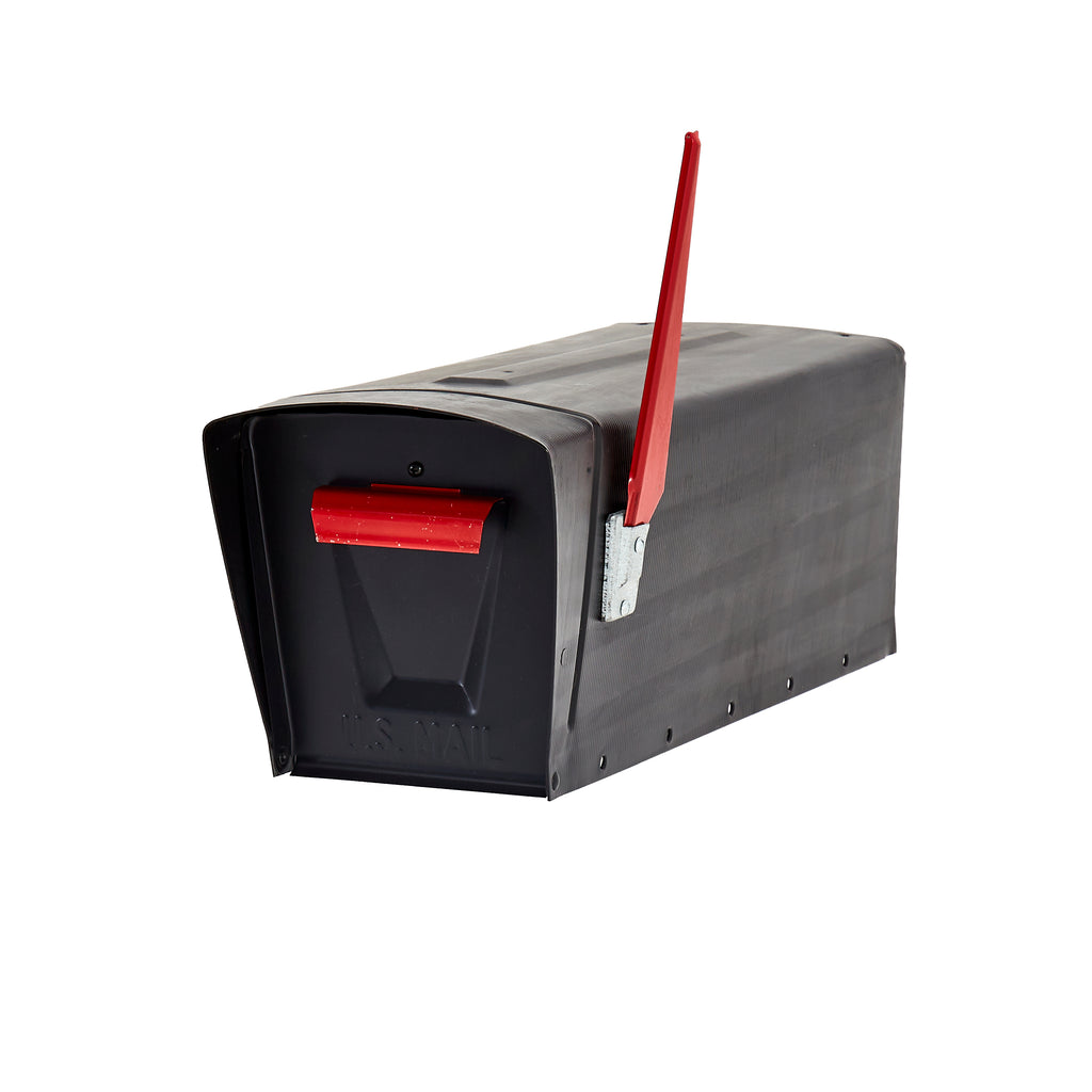 Black Plastic Mailbox