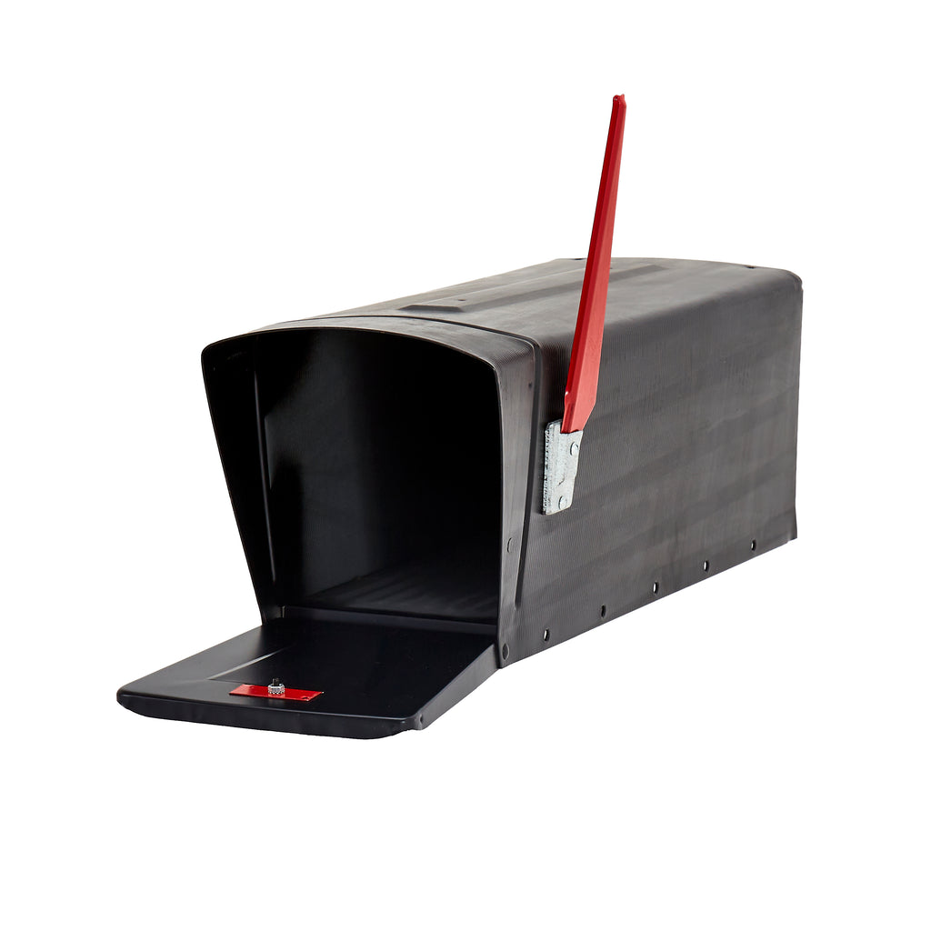 Black Plastic Mailbox