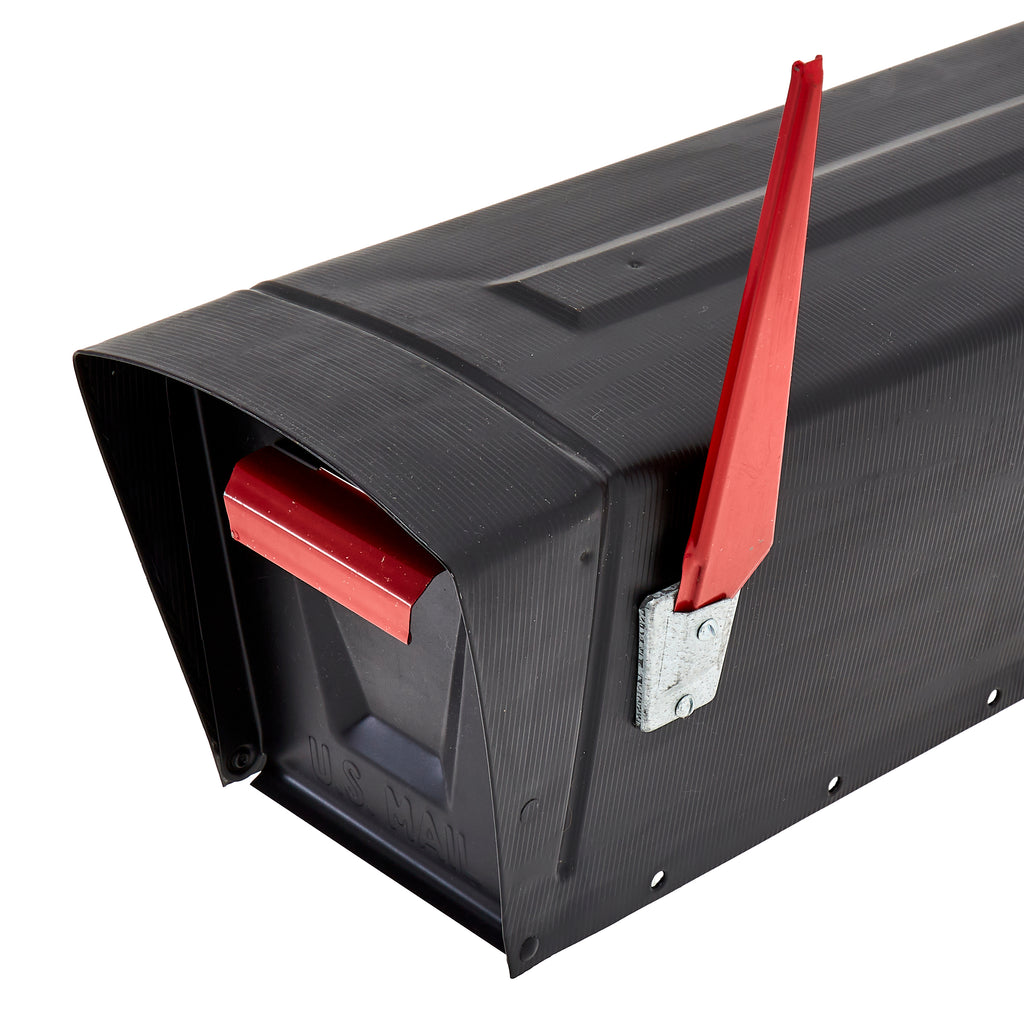 Black Plastic Mailbox
