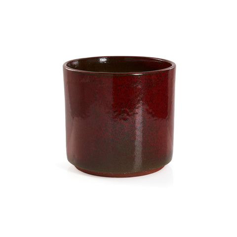 Red Ceramic Planter