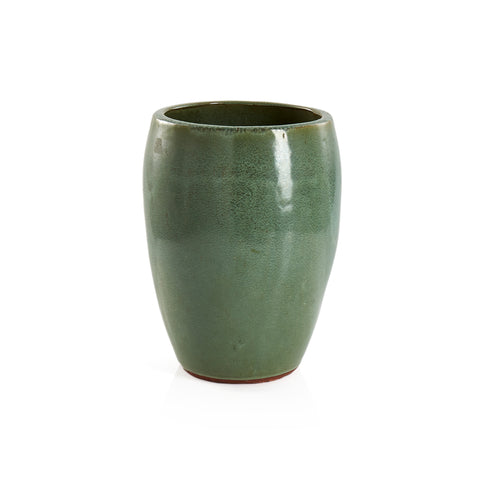Green Ceramic Planter