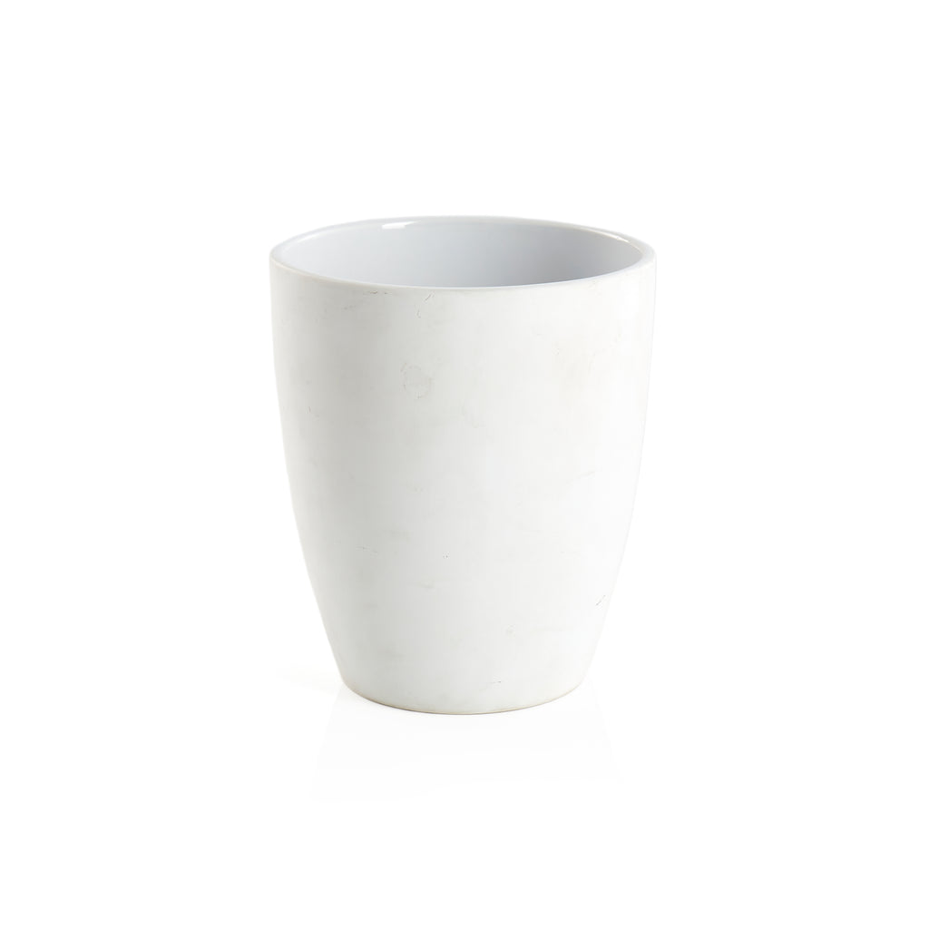 Small White Ceramic Planter