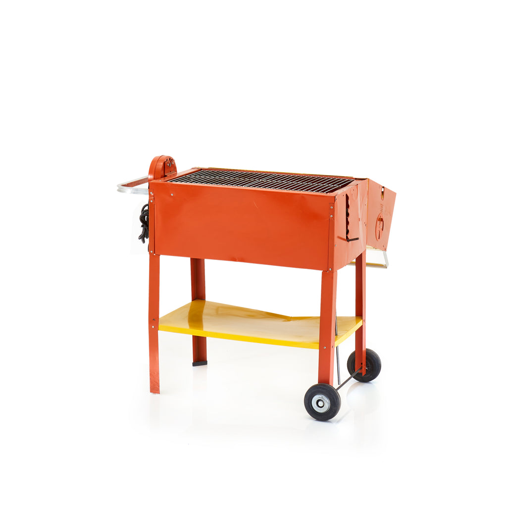 Orange and Yellow Cart Grill