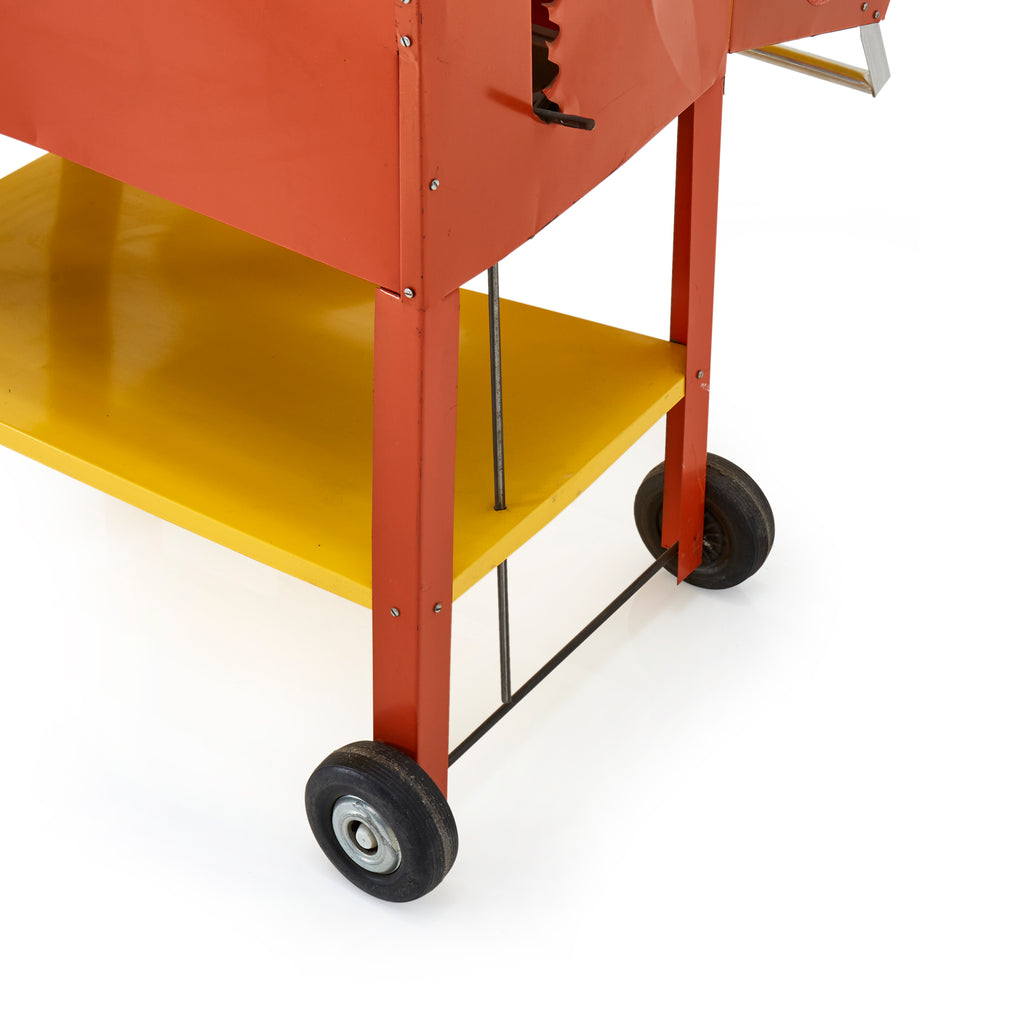 Orange and Yellow Cart Grill