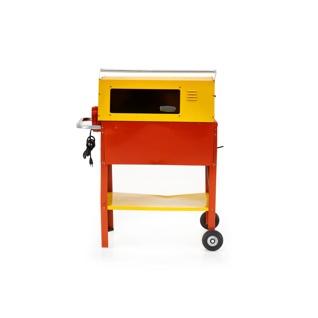 Orange and Yellow Cart Grill
