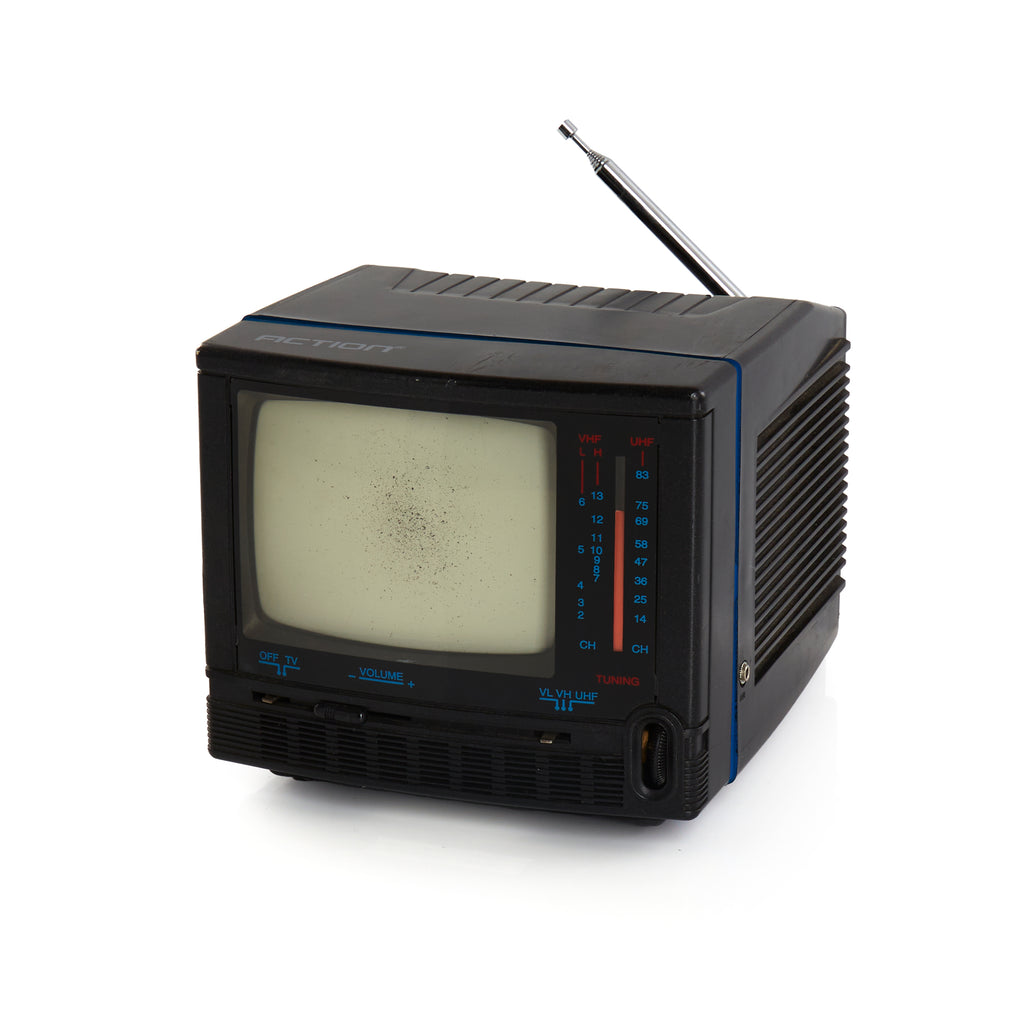 Black Action Portable Television