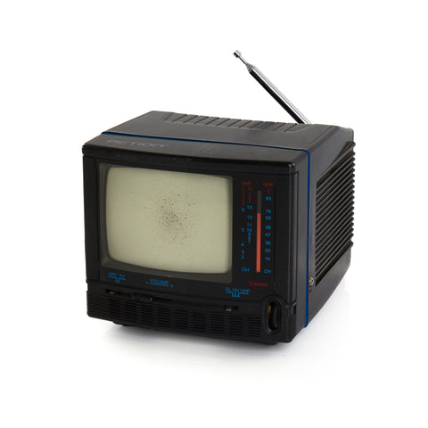 Black Action Portable Television