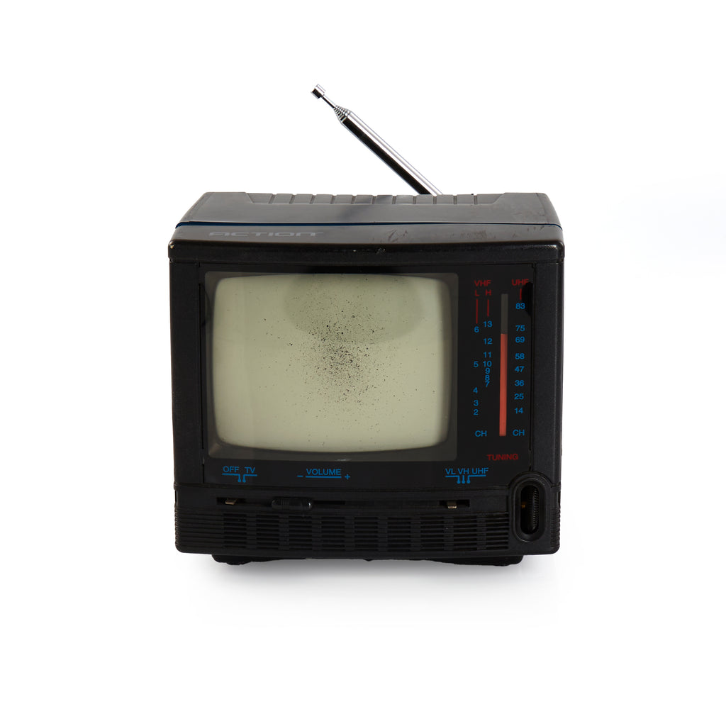 Black Action Portable Television