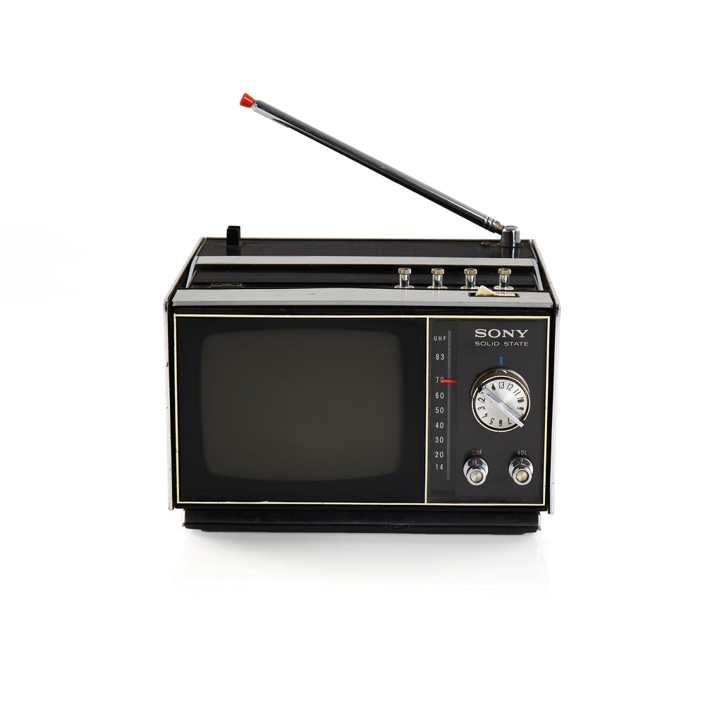 Black Sony Portable Television