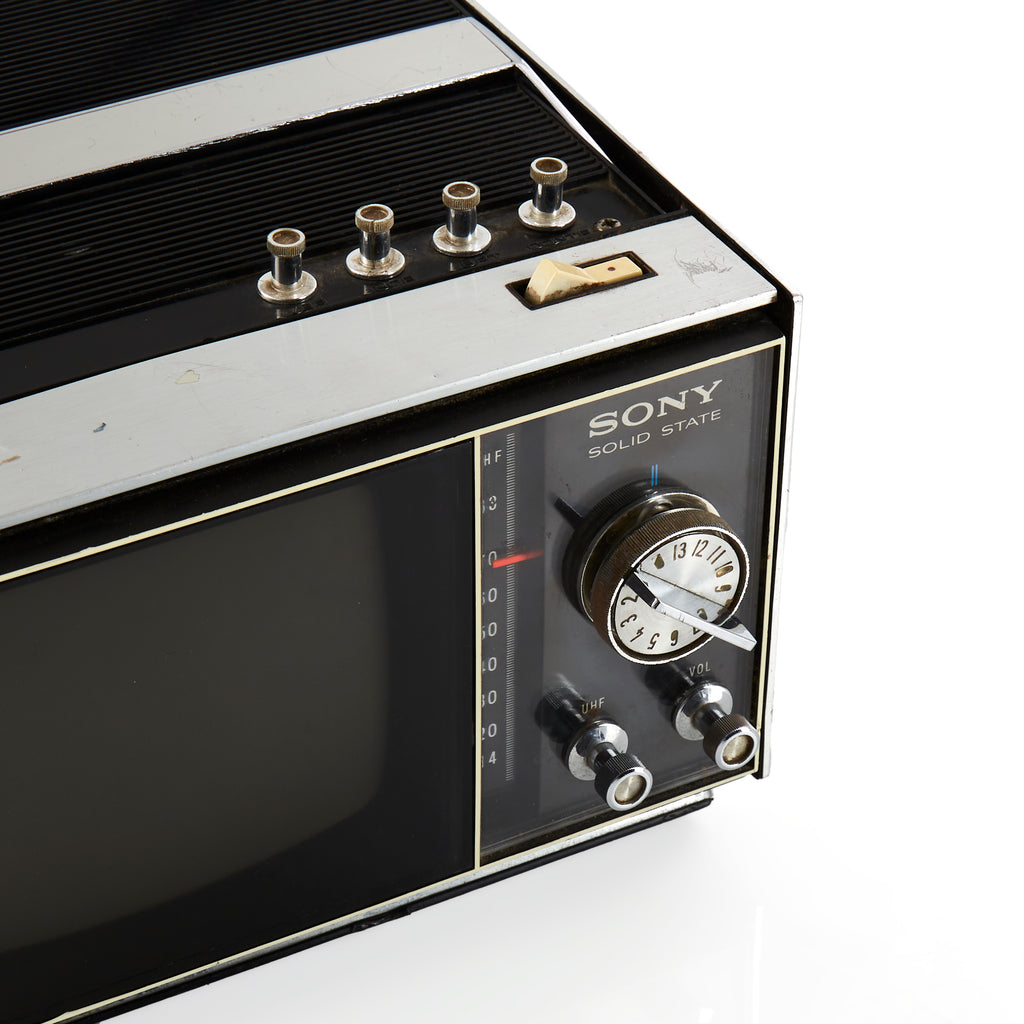 Black Sony Portable Television