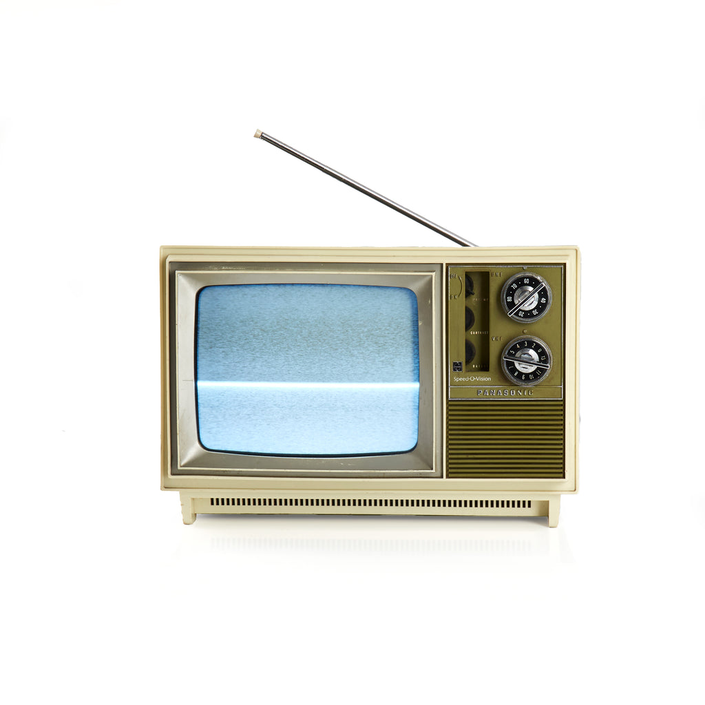 Green and Cream Panasonic AN-309D Television - 1970