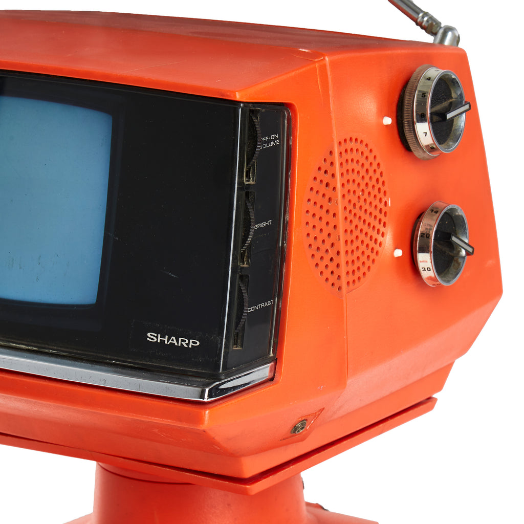 Orange Sharp Space Age Television - 1971