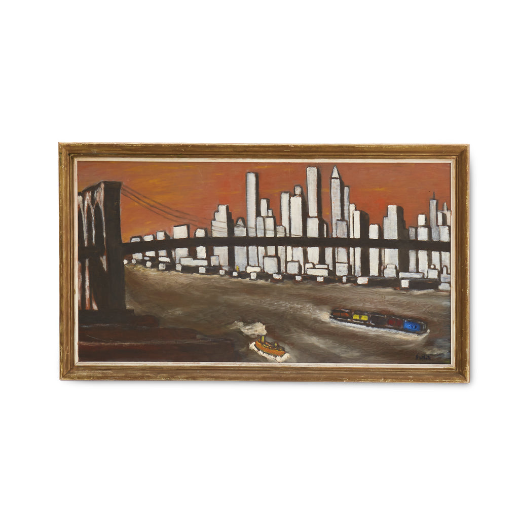 Crossing Bridge Painting