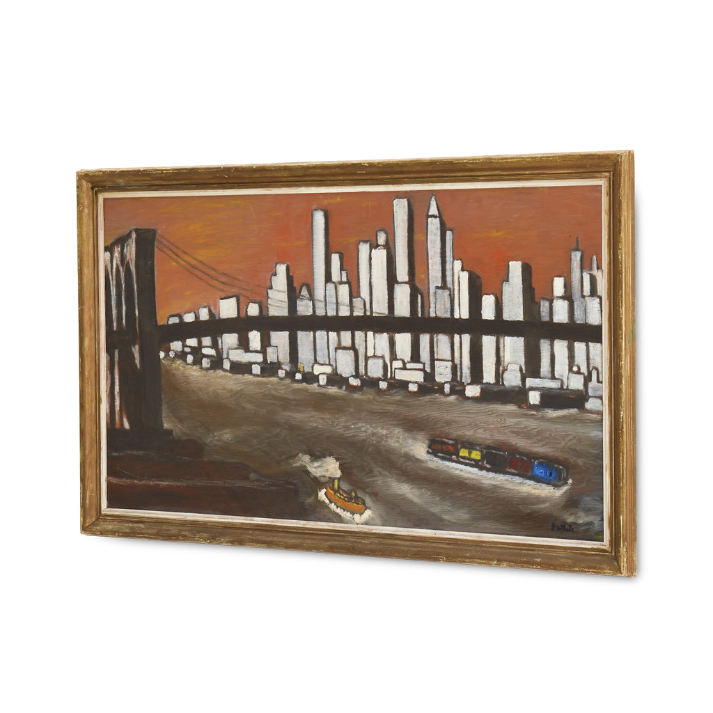Crossing Bridge Painting