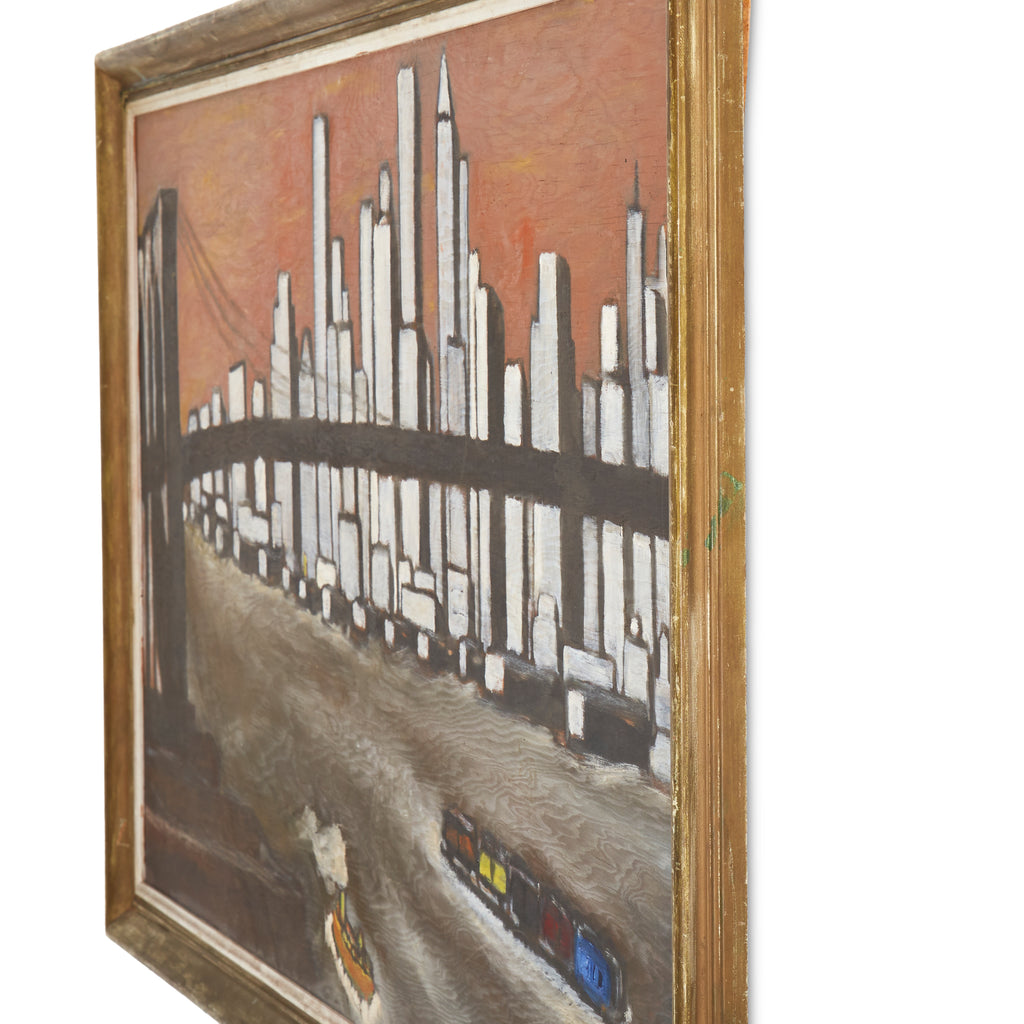 Crossing Bridge Painting