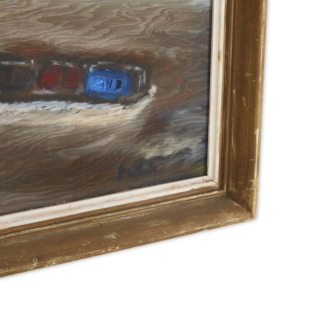 Crossing Bridge Painting