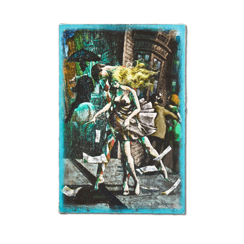 Vintage Harlequin Dancers Canvas Painting
