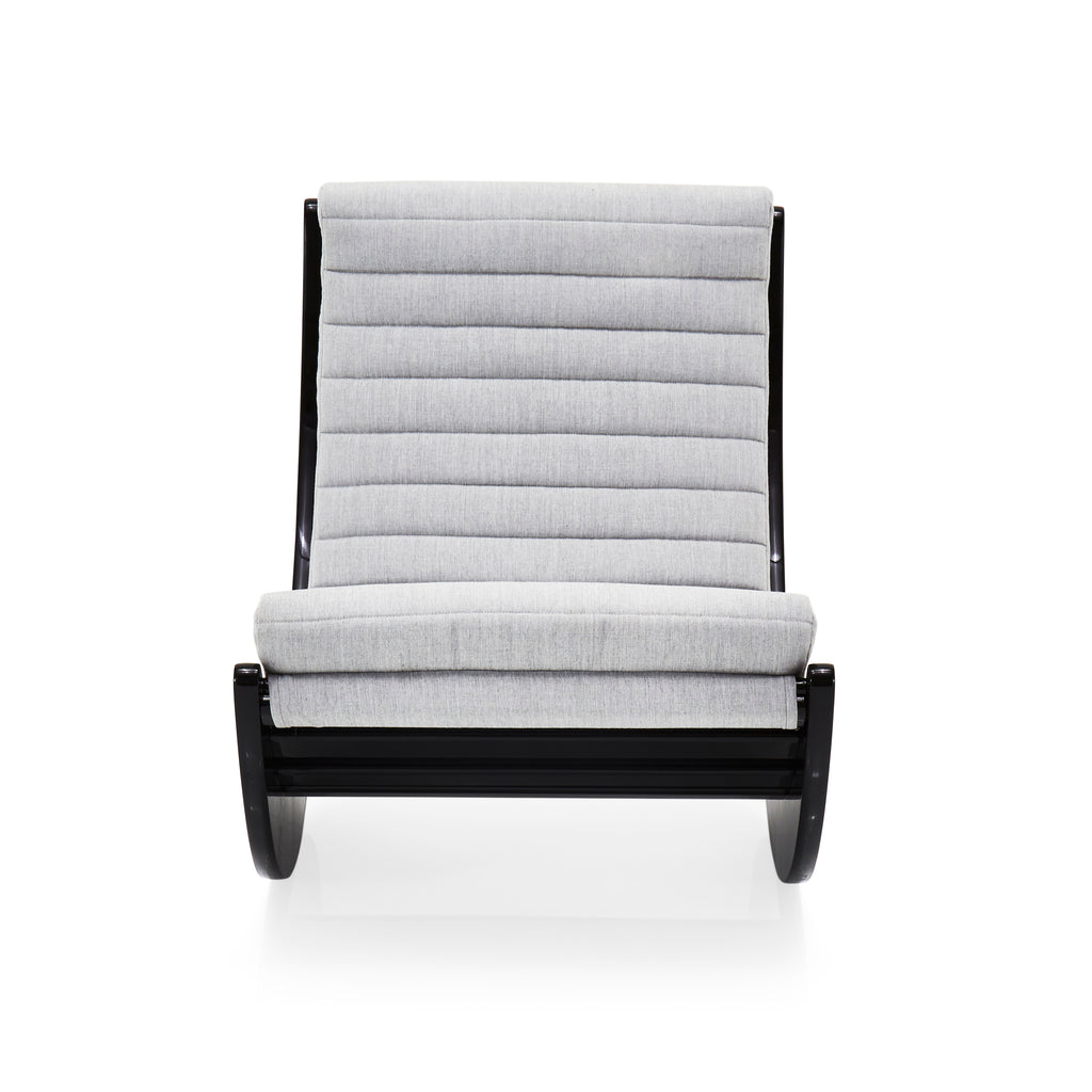 Grey Modern Crescent Rocking Chair