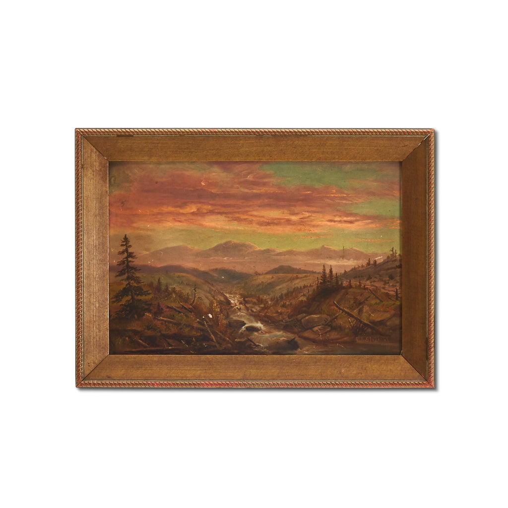 Countryside Sunset Painting