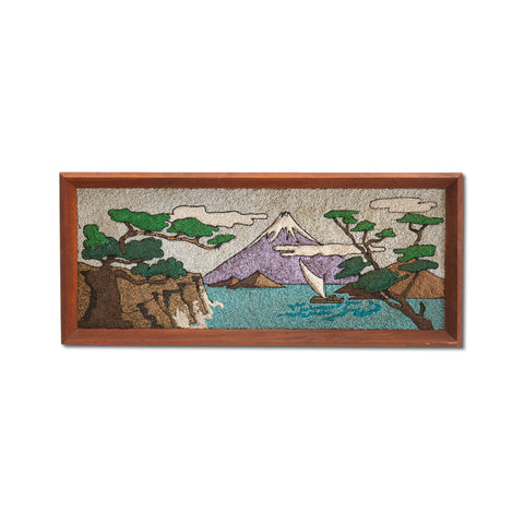 Mosaic Mountain Scene Artwork