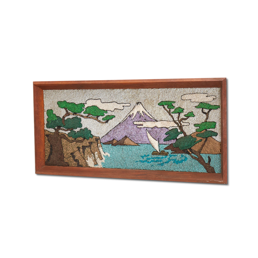 Mosaic Mountain Scene Artwork