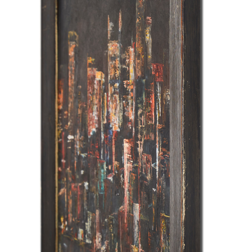 Downtown Skyline at Night Cityscape