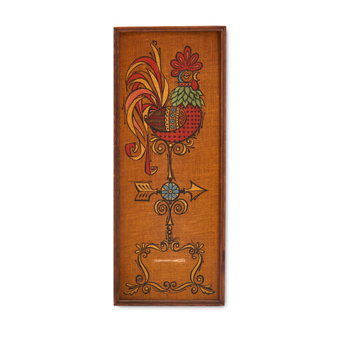 Orange Rooster Pin Board