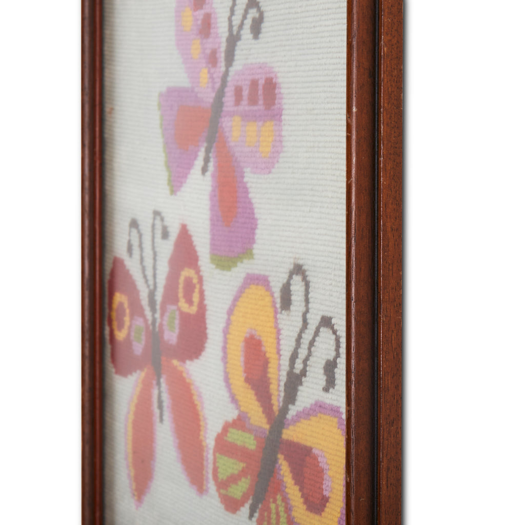 1148 (A+D) Needlepoint Butterflies Pink