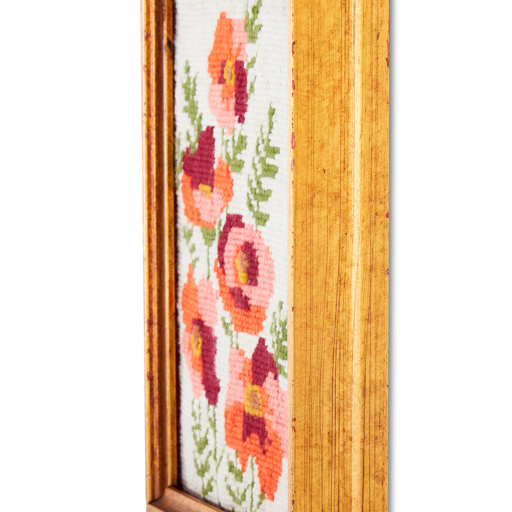 1155 (A+D) Needlepoint Pink Poppies Small
