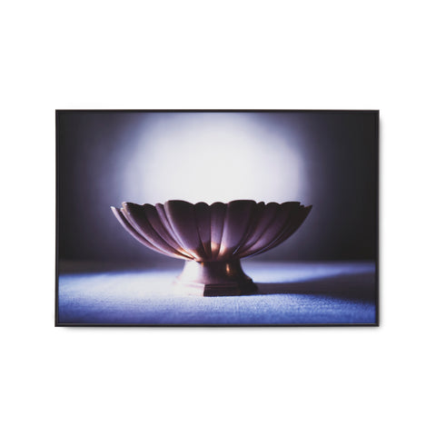 1228 (A+D) Brass Footed Bowl Amethyst