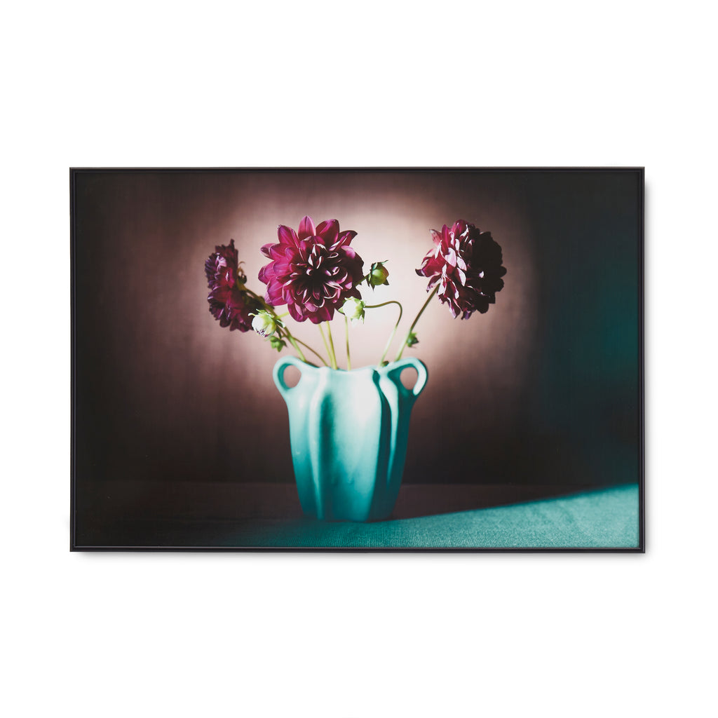 1235 (A+D) Purple Dalia Green Vase