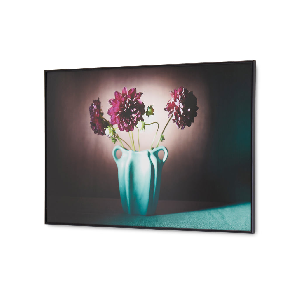 1235 (A+D) Purple Dalia Green Vase
