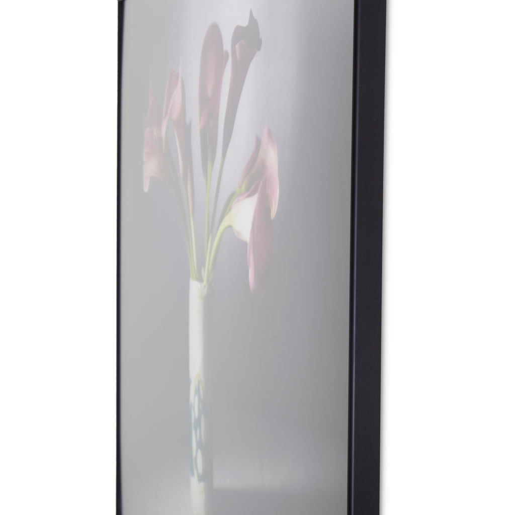 1234 (A+D) Purple Calla Lily Blue White Vase