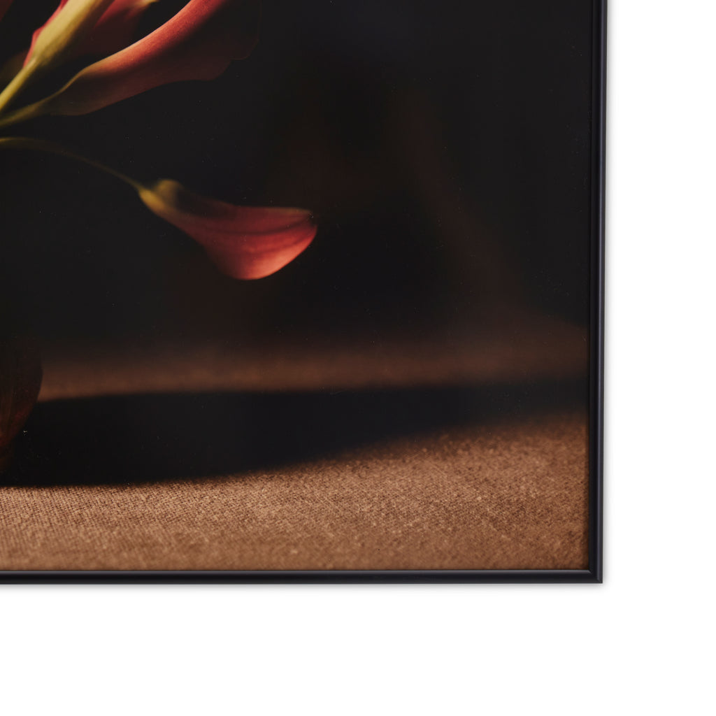 1227 (A+D) Peach Calla Lily Pottery Vase
