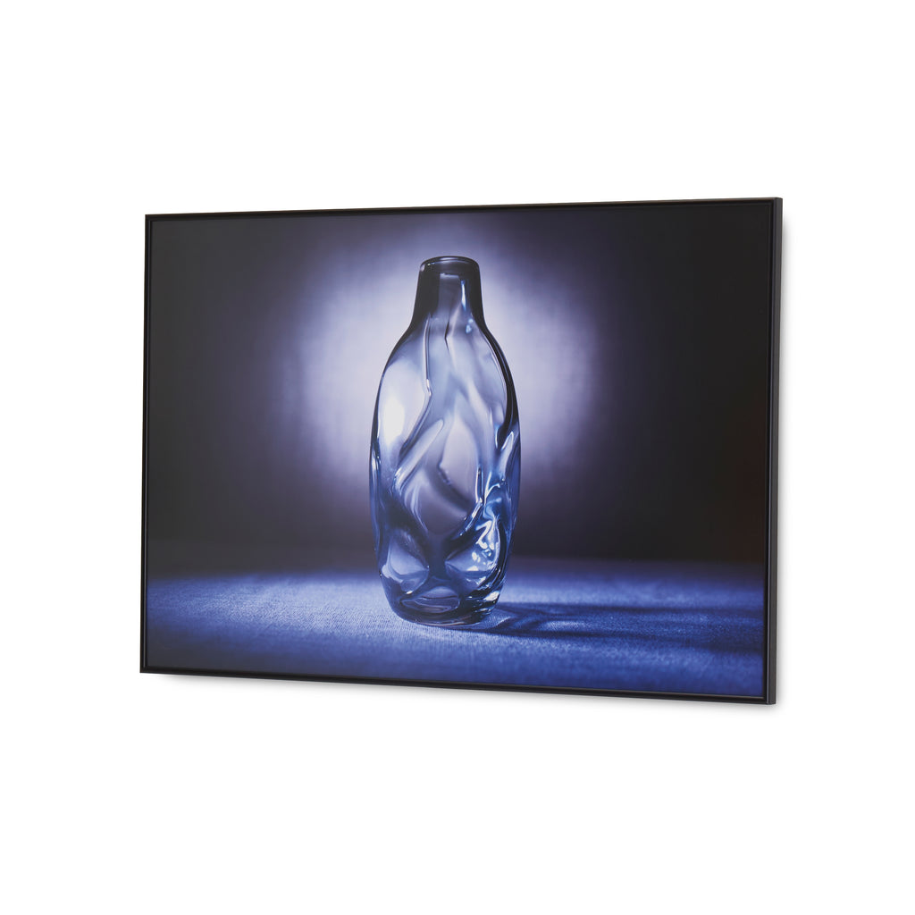 1229 (A+D) Purple Glass Textured Vase