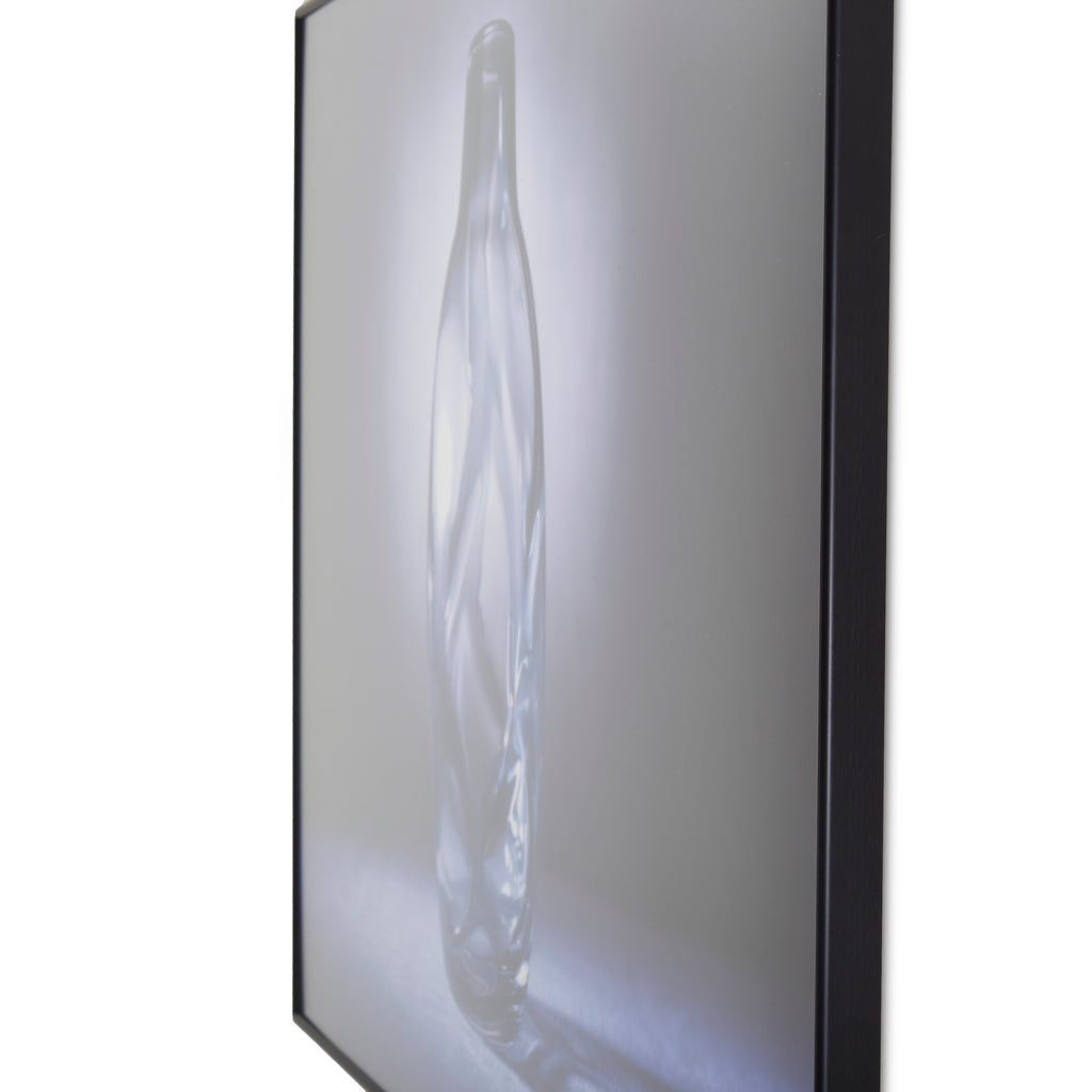 1229 (A+D) Purple Glass Textured Vase