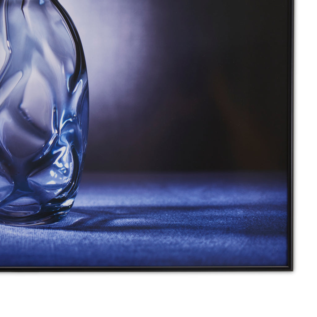 1229 (A+D) Purple Glass Textured Vase