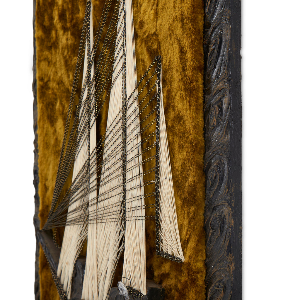 String Three Mast Sailboat