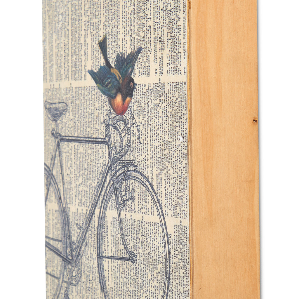 0123 (A+D) Bicycle Bird (8" x 8")