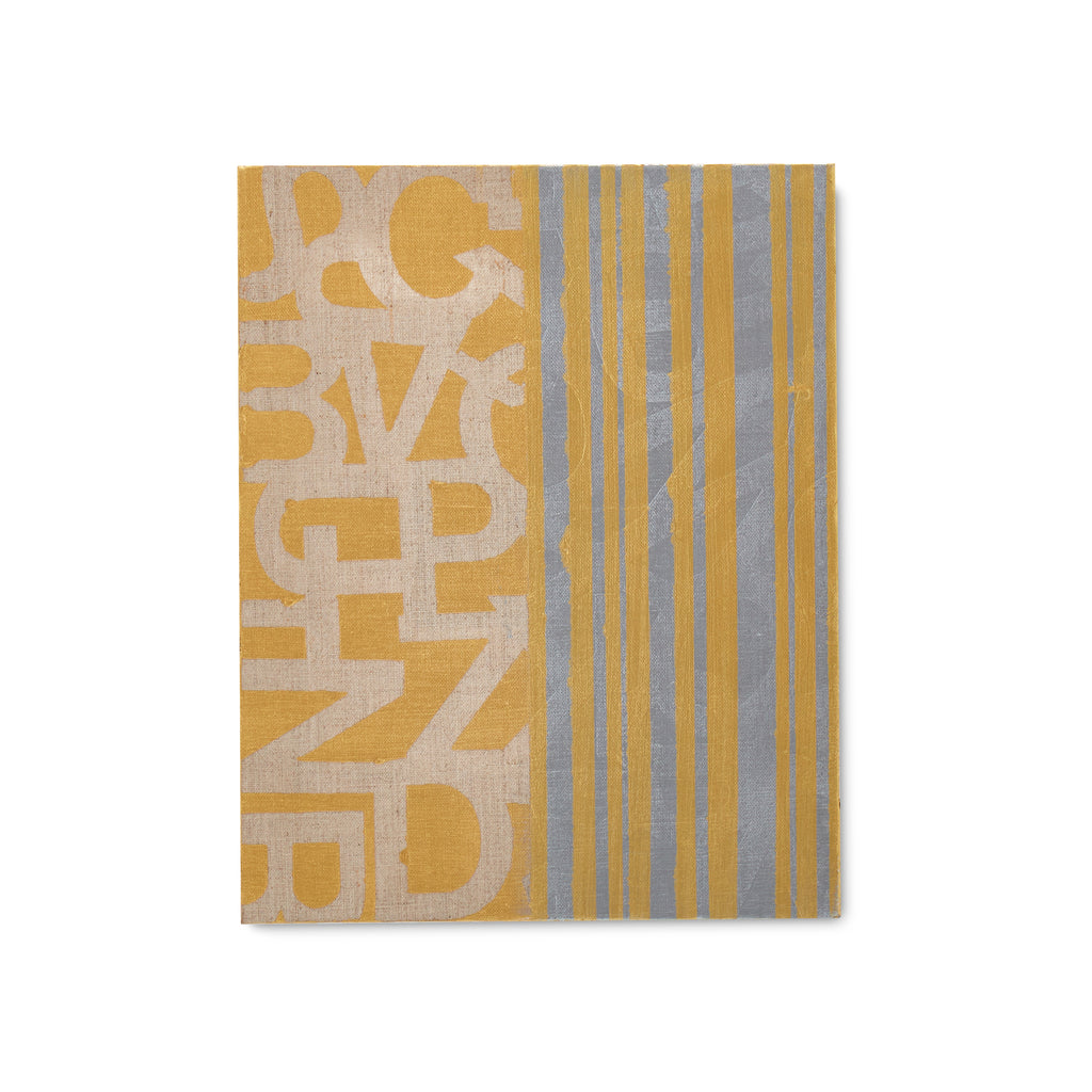 0170 (A+D) Gold Letters Stripes (11" x 14")