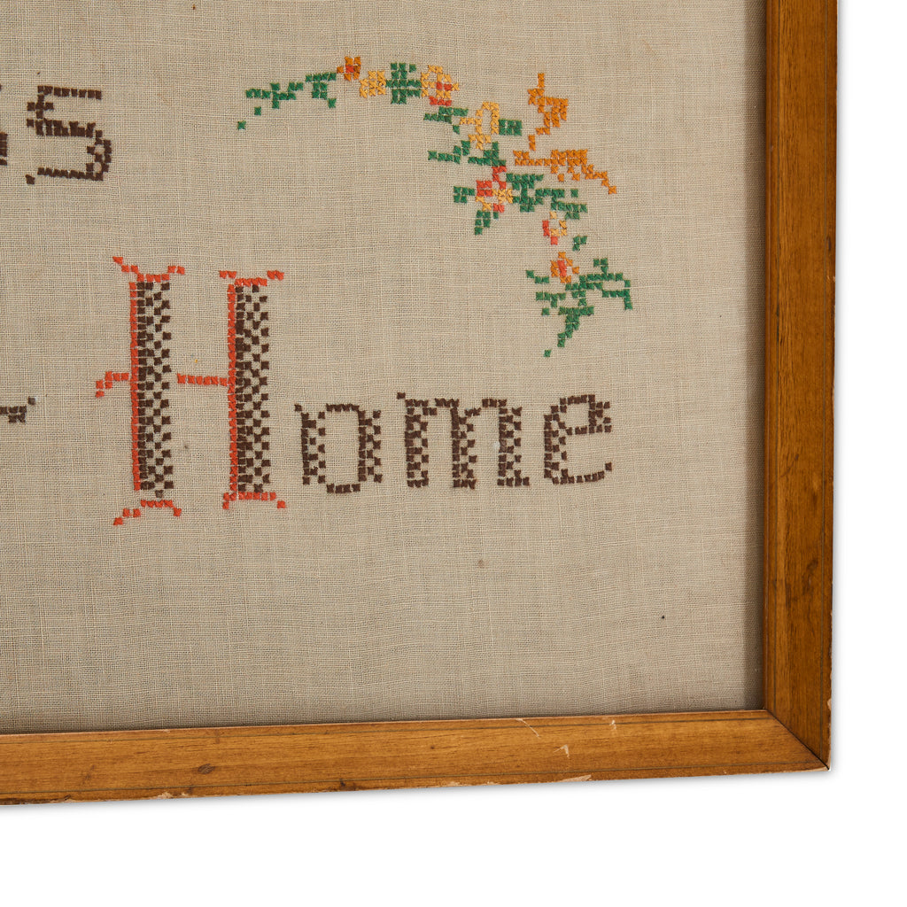 Bless Our Home Cross Stitch Framed Art